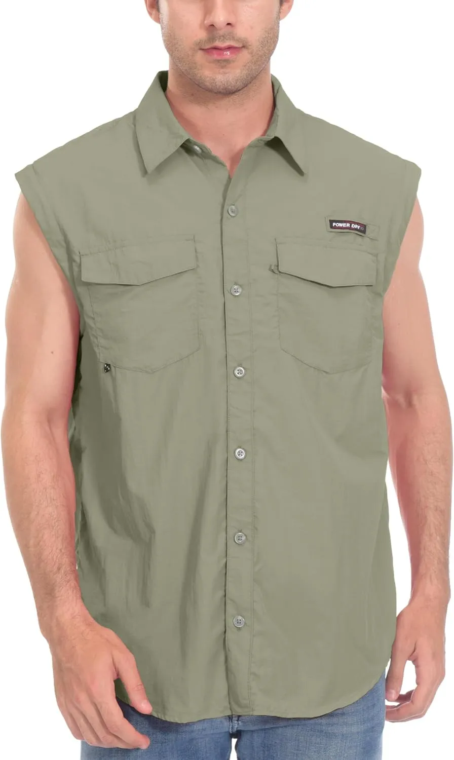 Little Donkey Andy Men's UPF 50  UV Protection Shirt, Short Sleeve Fishing Shirt, Breathable and Fast Dry