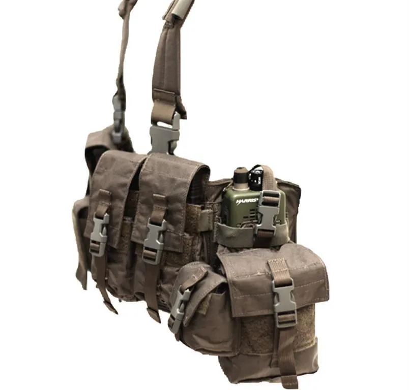 London Bridge Trading LBT-1961A-R Chest Rig with Zipper - MAS Grey