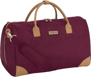 London Fog Regent Merlot 20" Weekender Satchel, Red