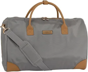 London Fog Regent Platinum 20" Weekender Satchel, Silver