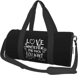 Love Whoever The Fuck You Want Duffel Bag Gym Bag Travel Sports Tote Large Foldable Beach Swim Yoga4