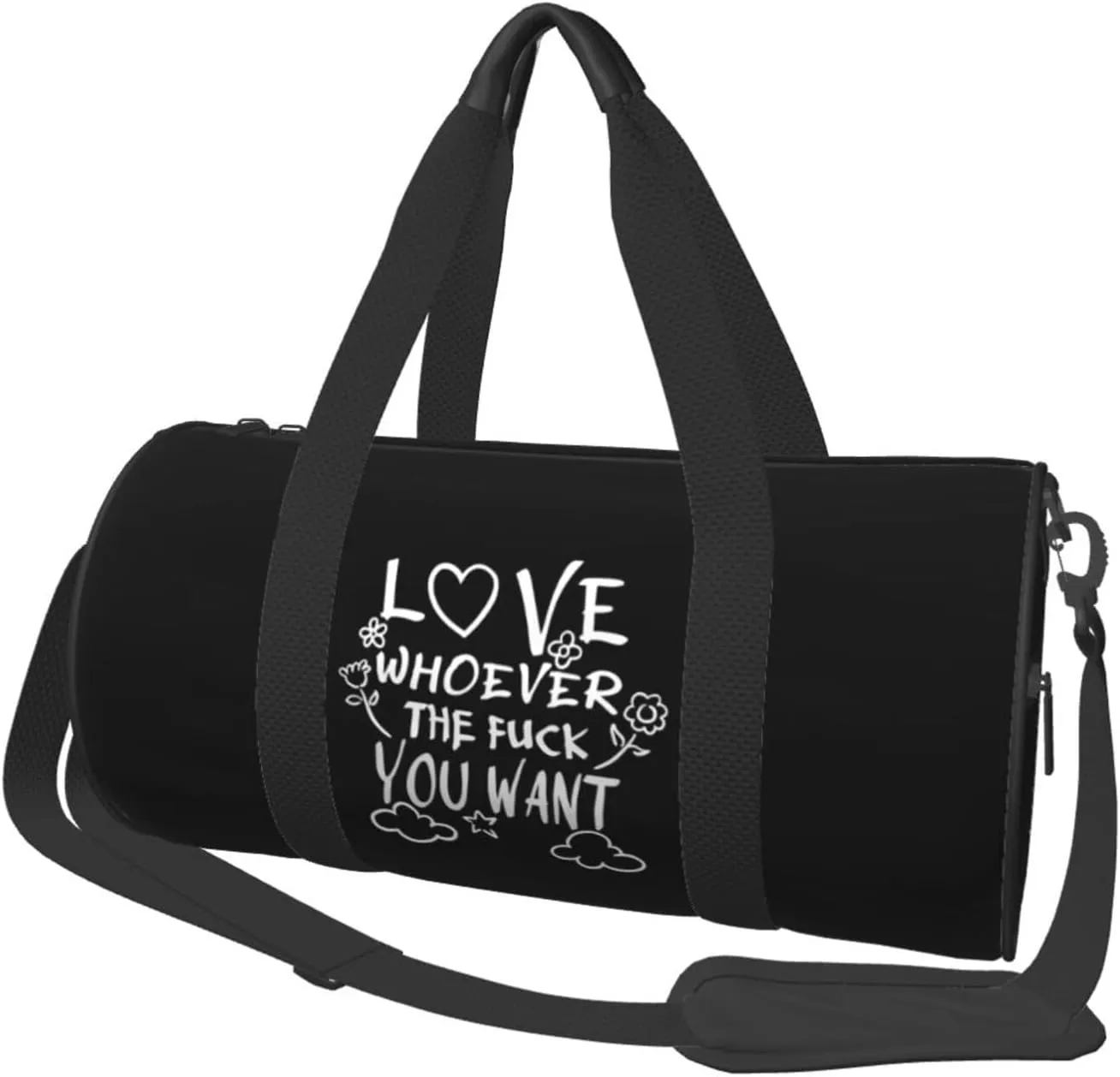 Love Whoever The Fuck You Want Duffel Bag Gym Bag Travel Sports Tote Large Foldable Beach Swim Yoga4