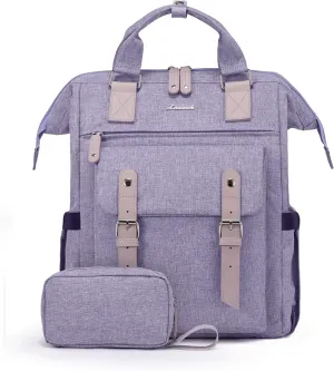 LOVEVOOK Laptop Backpack for Women, 15.6 Inch Teacher Nurse Bag Work Travel Computer Backpacks Purse, College Bookbag for School, Water Resistant Daypack, 15.6 inch