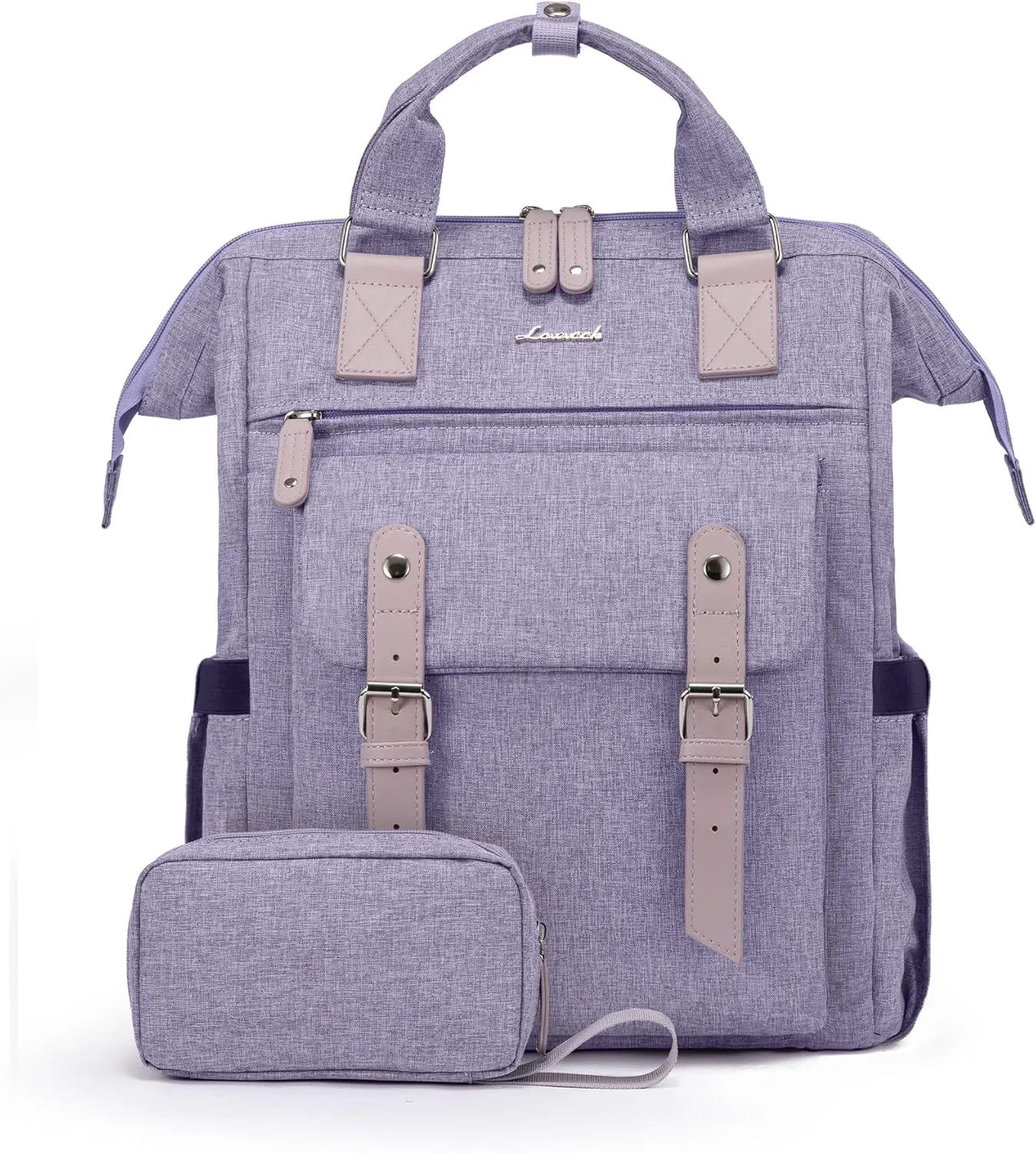 LOVEVOOK Laptop Backpack for Women, 15.6 Inch Teacher Nurse Bag Work Travel Computer Backpacks Purse, College Bookbag for School, Water Resistant Daypack, 15.6 inch