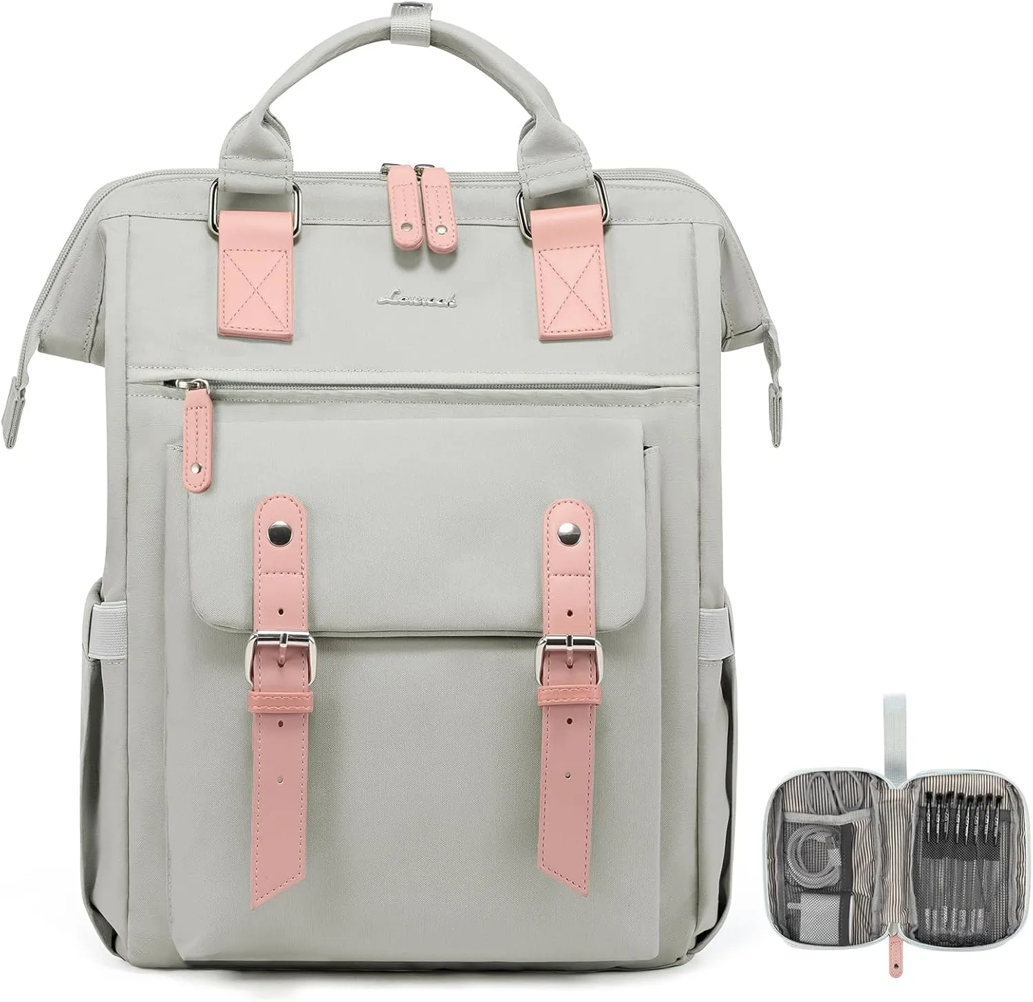 LOVEVOOK Laptop Backpack for Women, Teacher Nurse Bag Work Travel Computer Backpacks Purse,Daypack