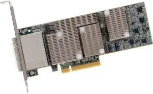 LSI Logic 9206-16E SAS Controller - PCIe 3.0 x8 - 4x SFF-8644 - Supports SAS & SATA - 6GB/s - Compatible with PC & Laptop - Windows, Linux, macOS