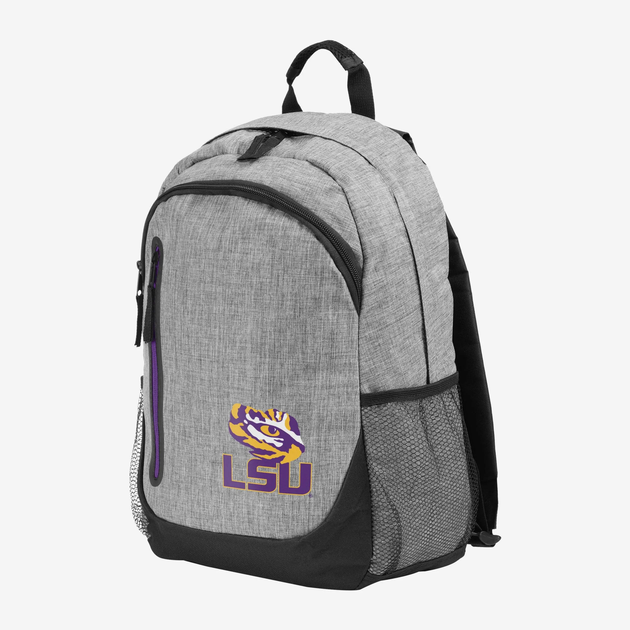 LSU Tigers Heather Grey Bold Color Backpack