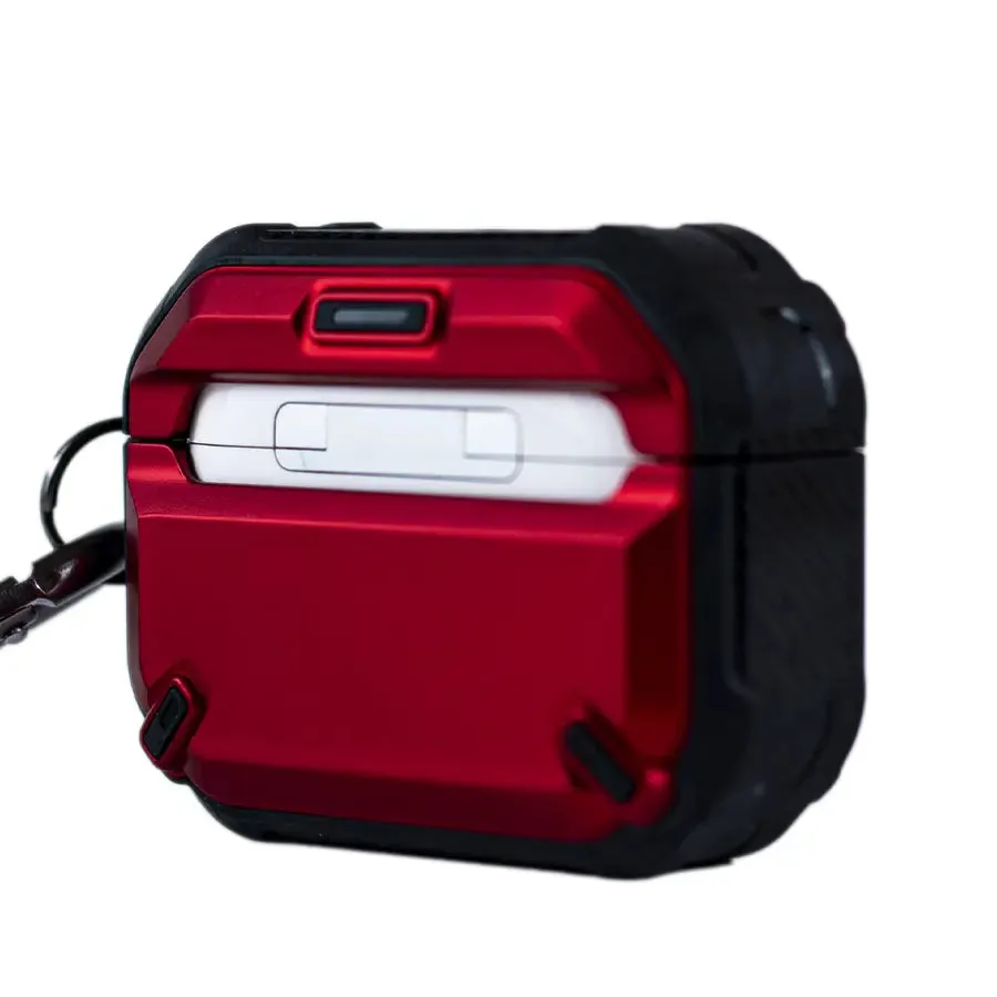 Luxury Armor Shockproof Protective AirPods Pro Case - Red