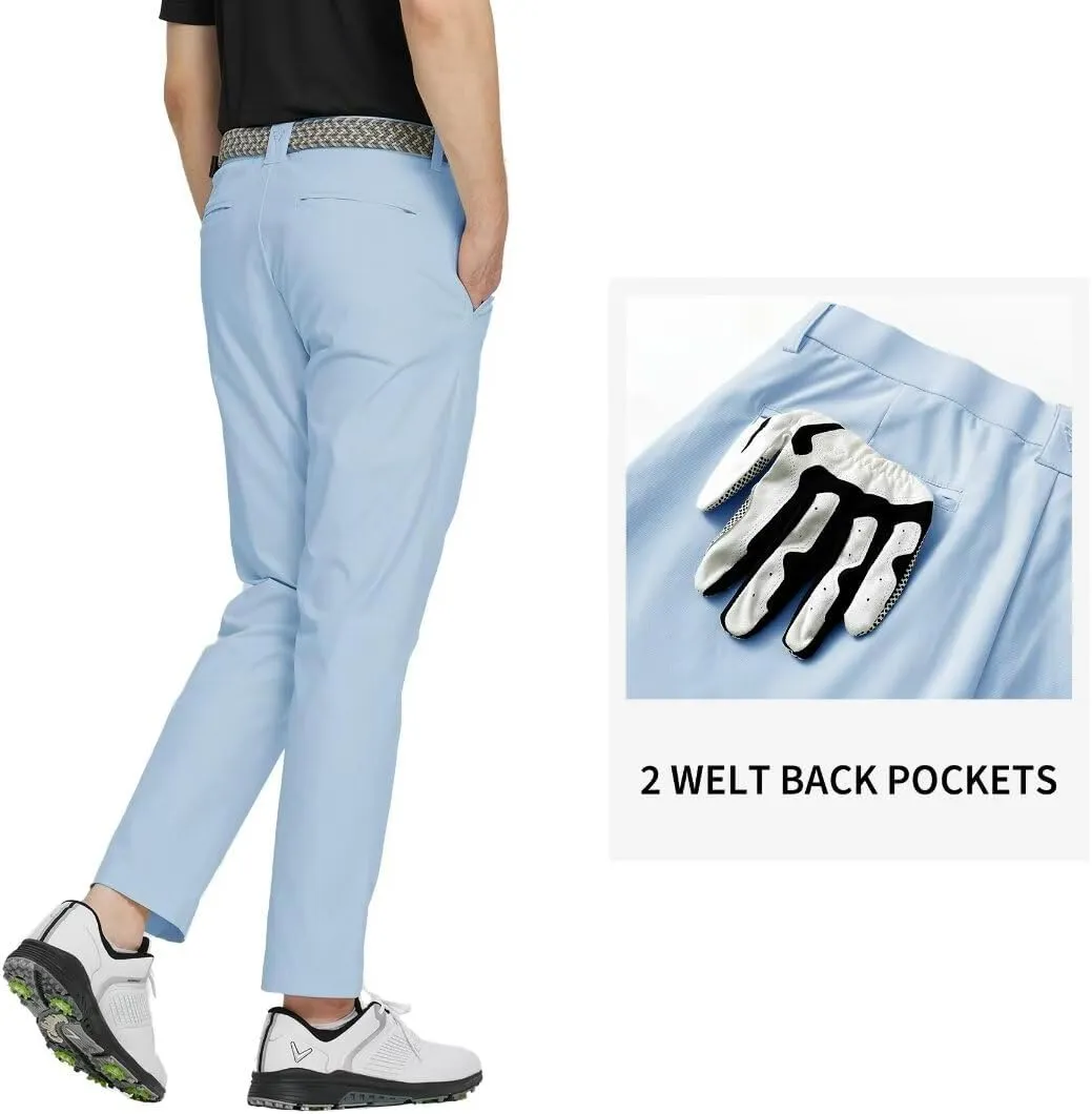 M MAELREG Golf Pants Men Quick Dry - 30"/32"/34" Stretch Lightweight 5 Pockets Water-Resistant Casual Mens Dress Pants