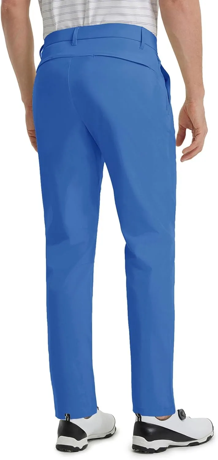 M MAELREG Golf Pants Men Stretch Lightweight 5 Pockets - 30"/32"/34" Water-Resistant Casual Trousers Mens Dress Pants