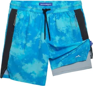 maamgic Boys Athletic Shorts with Liner Teens Youth 2 in 1 Active Running Shorts
