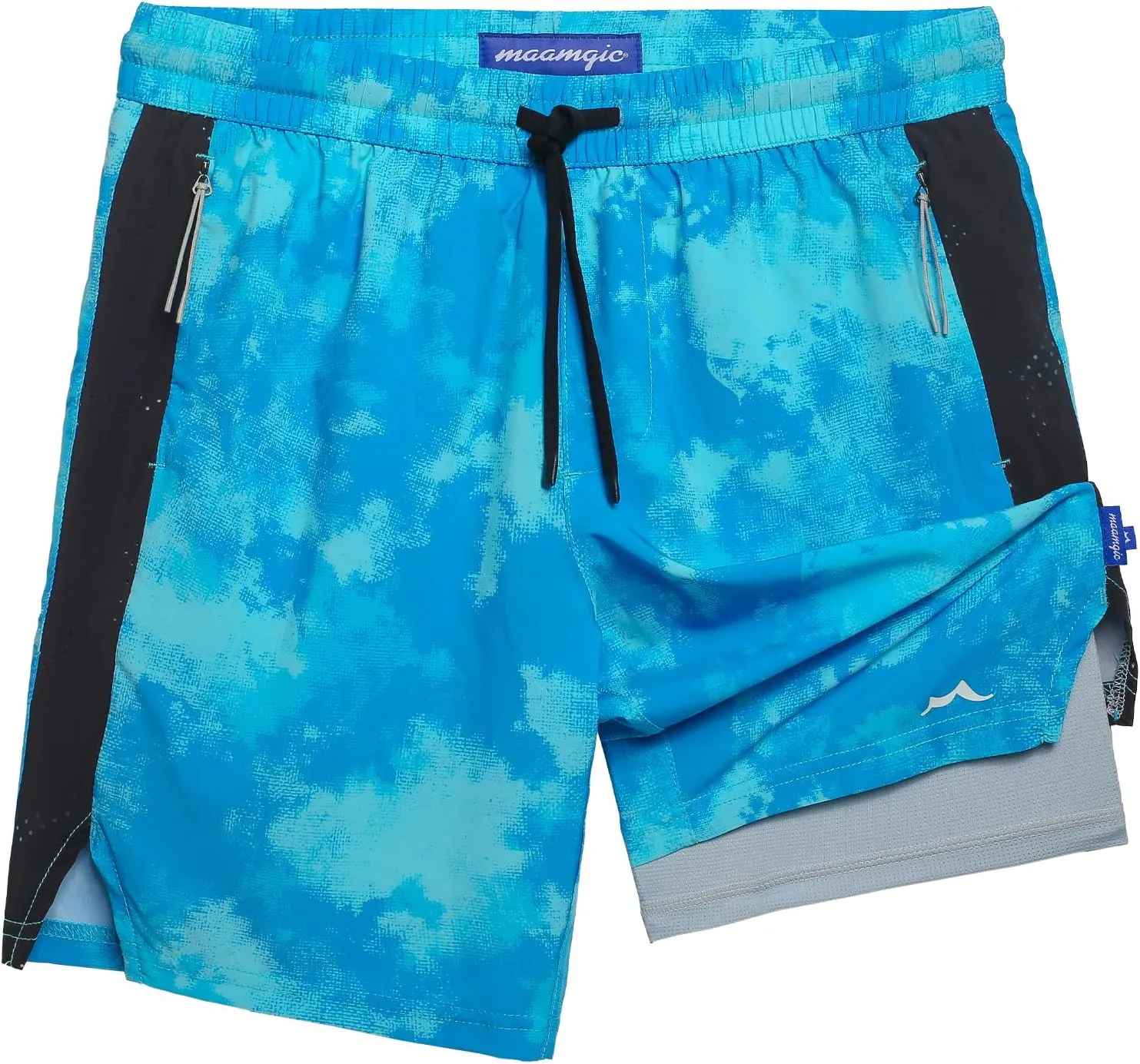maamgic Boys Athletic Shorts with Liner Teens Youth 2 in 1 Active Running Shorts