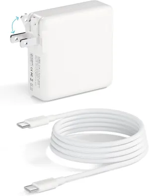 Macbook Pro Charger 118W Usb-C Power Adapter For Macbook Pro Air 13 14 15 16 Inch Mac Book Laptop Retina M2 M1 2023 2022 2020 2019 2018 2017 2016 Computer Usb C To C Fast Charging Charger For IPad Pro