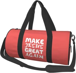 Make Jesus Great Again Duffel Bag Gym Bag Travel Sports Tote Large Foldable Beach Swim Yoga4