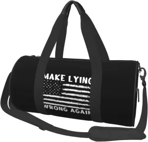 Make Lying Wrong Again Duffel Bag Gym Bag Travel Sports Tote Large Foldable Beach Swim Yoga7