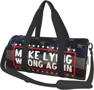 Make Lying Wrong Again Duffel Bag Gym Bag Travel Sports Tote Large Foldable Beach Swim Yoga9