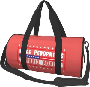 Make Pedophiles Afraid Again Duffel Bag Gym Bag Travel Sports Tote Large Foldable Beach Swim Yoga1