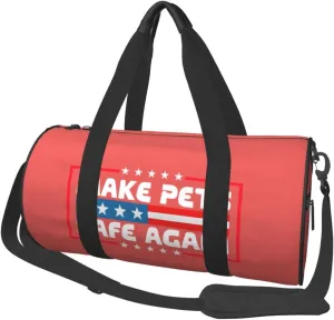 Make Pets Safe Again Duffel Bag Gym Bag Travel Sports Tote Large Foldable Beach Swim Yoga1