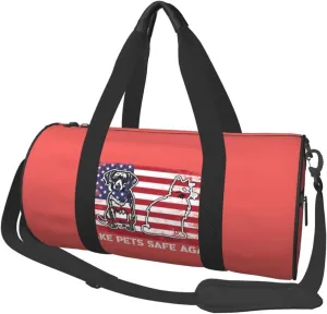 Make Pets Safe Again Duffel Bag Gym Bag Travel Sports Tote Large Foldable Beach Swim Yoga5