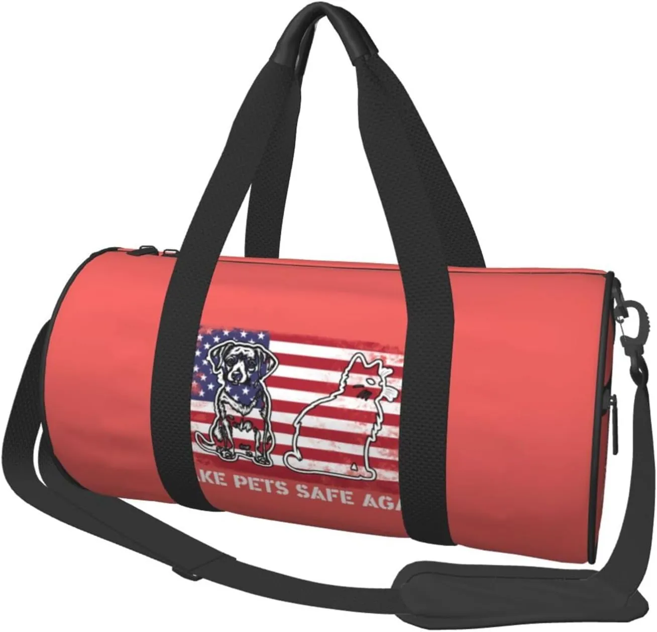 Make Pets Safe Again Duffel Bag Gym Bag Travel Sports Tote Large Foldable Beach Swim Yoga5