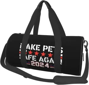 Make Pets Safe Again Duffel Bag Gym Bag Travel Sports Tote Large Foldable Beach Swim Yoga61