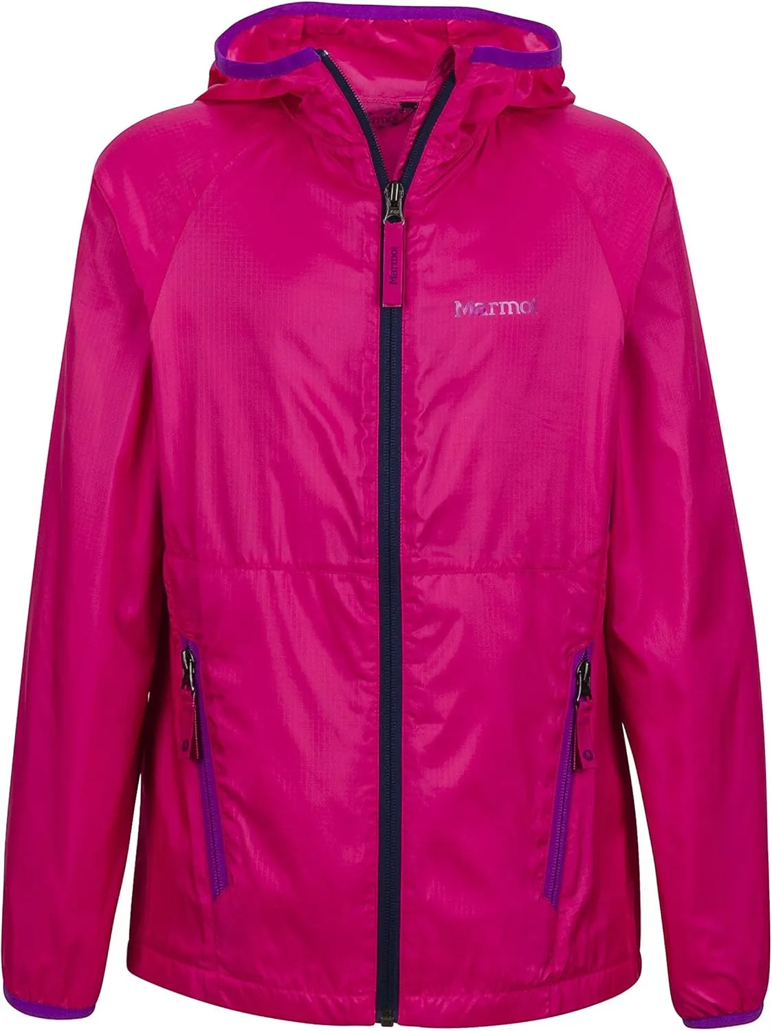 MARMOT Girls' Ether Lightweight Hooded Windbreaker Jacket