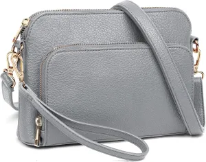 Marvolia Crossbody Bag for Women - PU Leather Shoulder Bag Trendy Small Crossbody Purse Bag for Travel Work Party