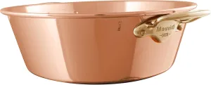 Mauviel M'Passion 1.2mm Copper Jam Pan With Brass Handles, 9.4-qt, Made In France