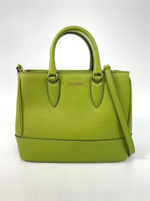 MaxMara 2way Bag Green Leather Satchel