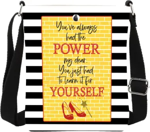 MBMSO Fantasy Musical Gifts You've Always Had the Power My Dear Crossbody Bag Movie Inspired Gifts for Fans Movie Lover Purse