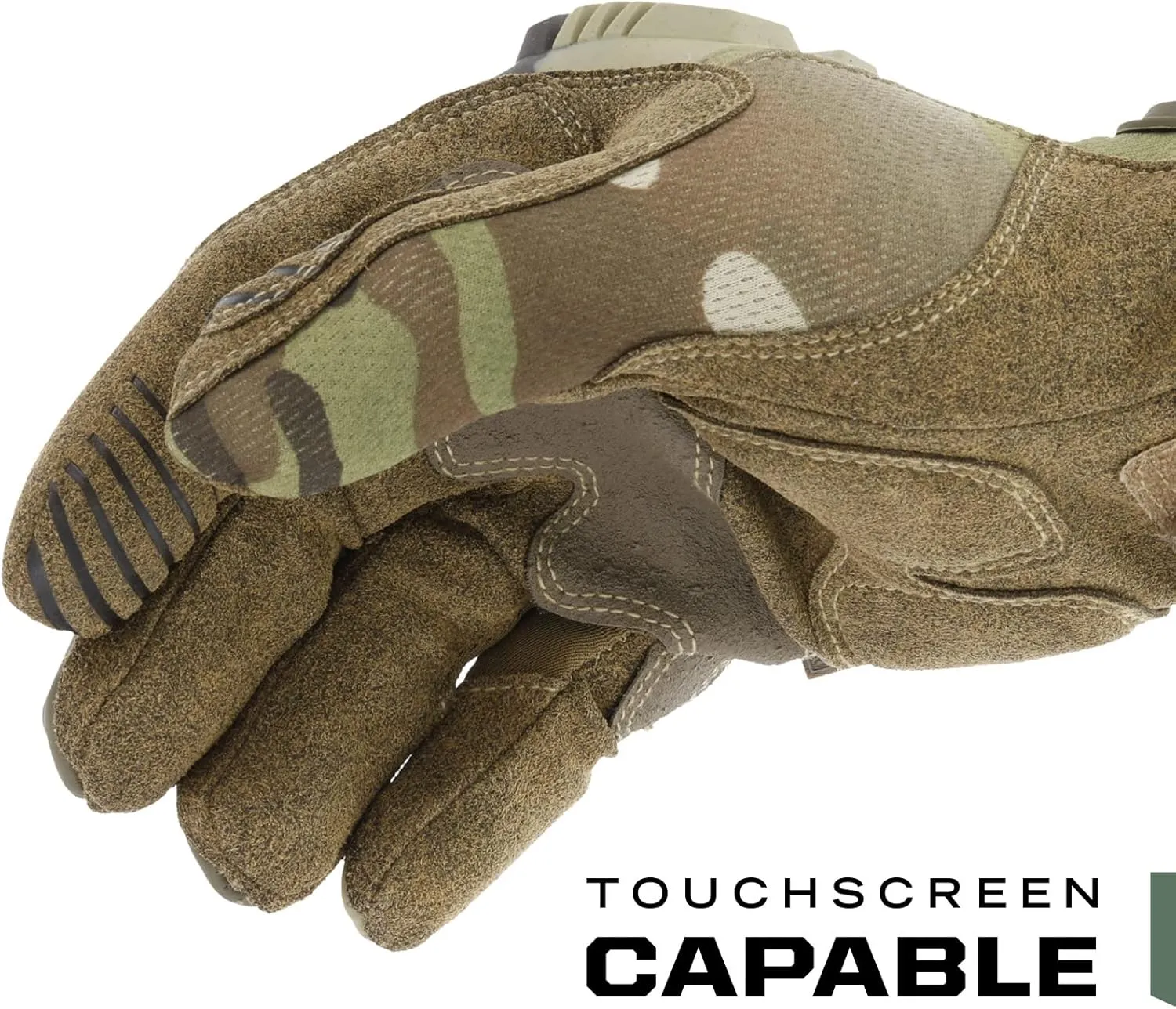 Mechanix Wear: M-Pact Tactical Gloves with Secure Fit, Touchscreen Capable Safety Gloves for Men, Work Gloves with Impact Protection and Vibration Absorption (Camouflage - MultiCam, X-Large)