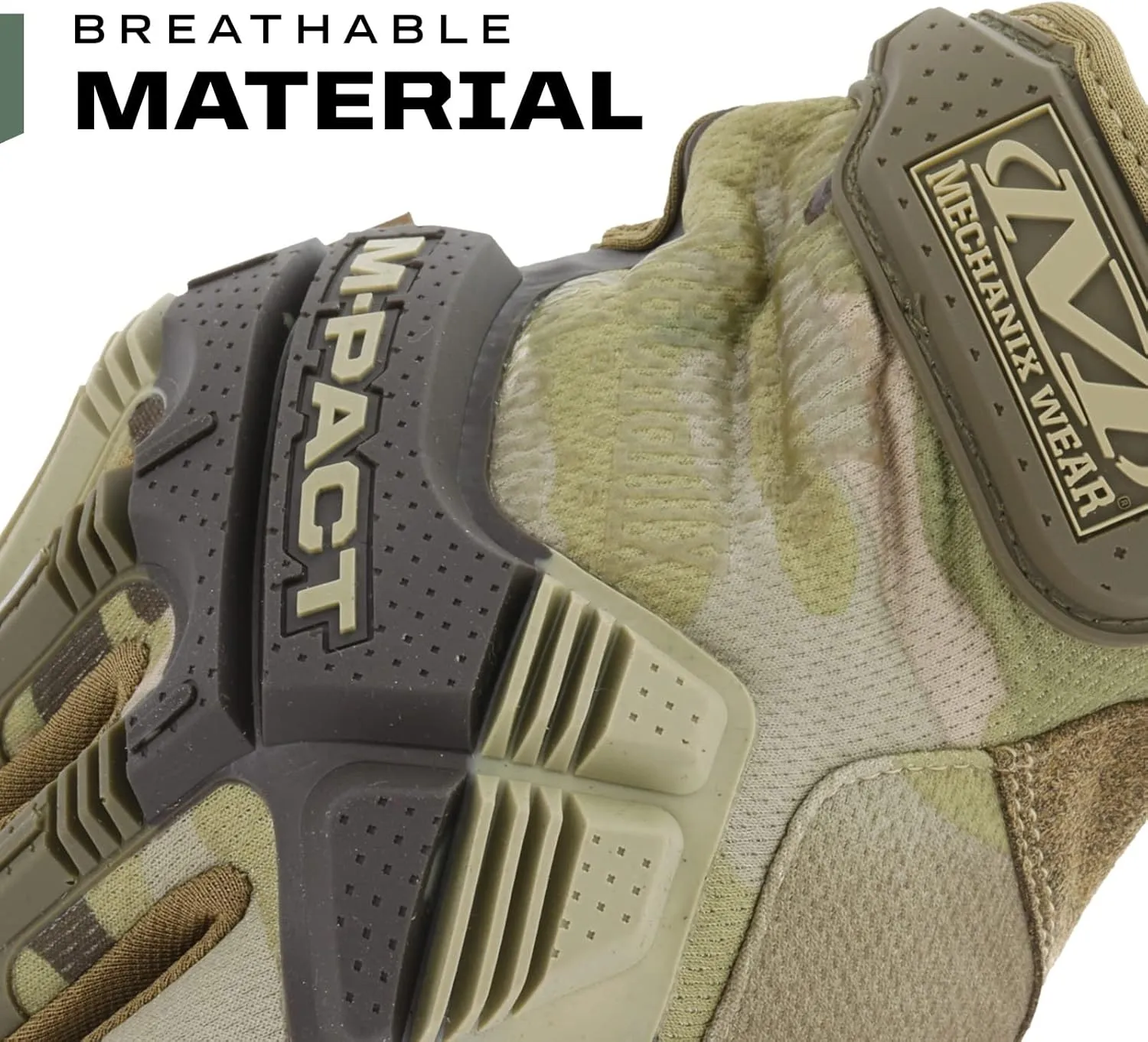 Mechanix Wear: M-Pact Tactical Gloves with Secure Fit, Touchscreen Capable Safety Gloves for Men, Work Gloves with Impact Protection and Vibration Absorption (Camouflage - MultiCam, X-Large)