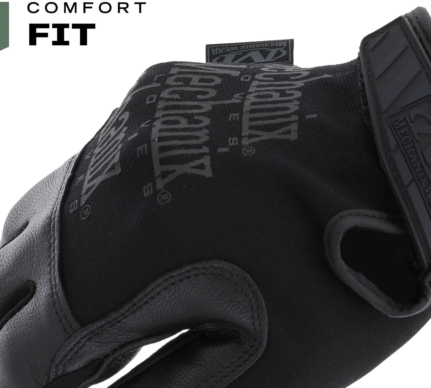 Mechanix Wear Tactical Specialty Recon Gloves - Heavy Duty - Slim-Fitting Leather Work Gloves - Touchscreen Compatible - Machine Washable - Medium - Covert Black