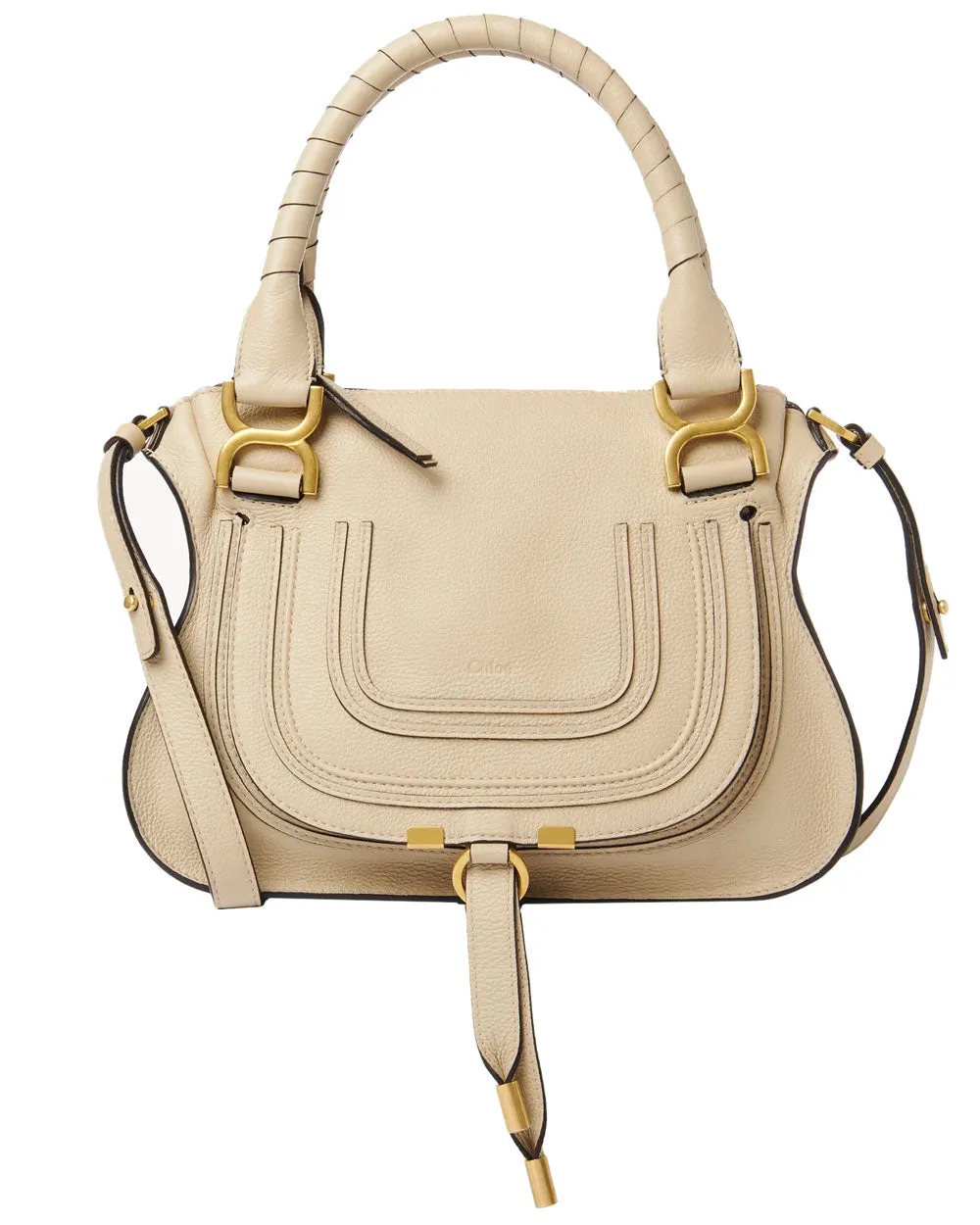 Medium Marcie Satchel in Root Beige