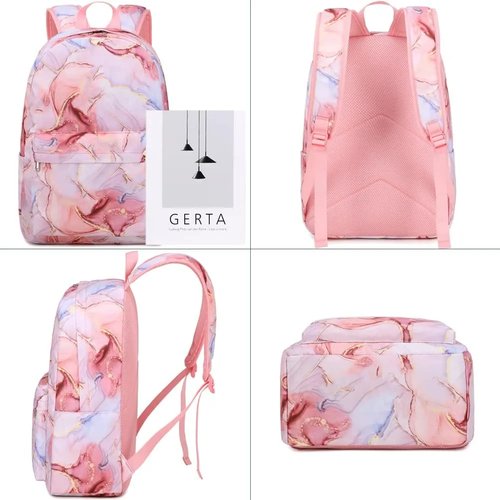 Meisohua School Backpack for Teens Girls Boys Backpack for Elementary Middle School Bookbag for Kids Backpack Lunch Bag Set
