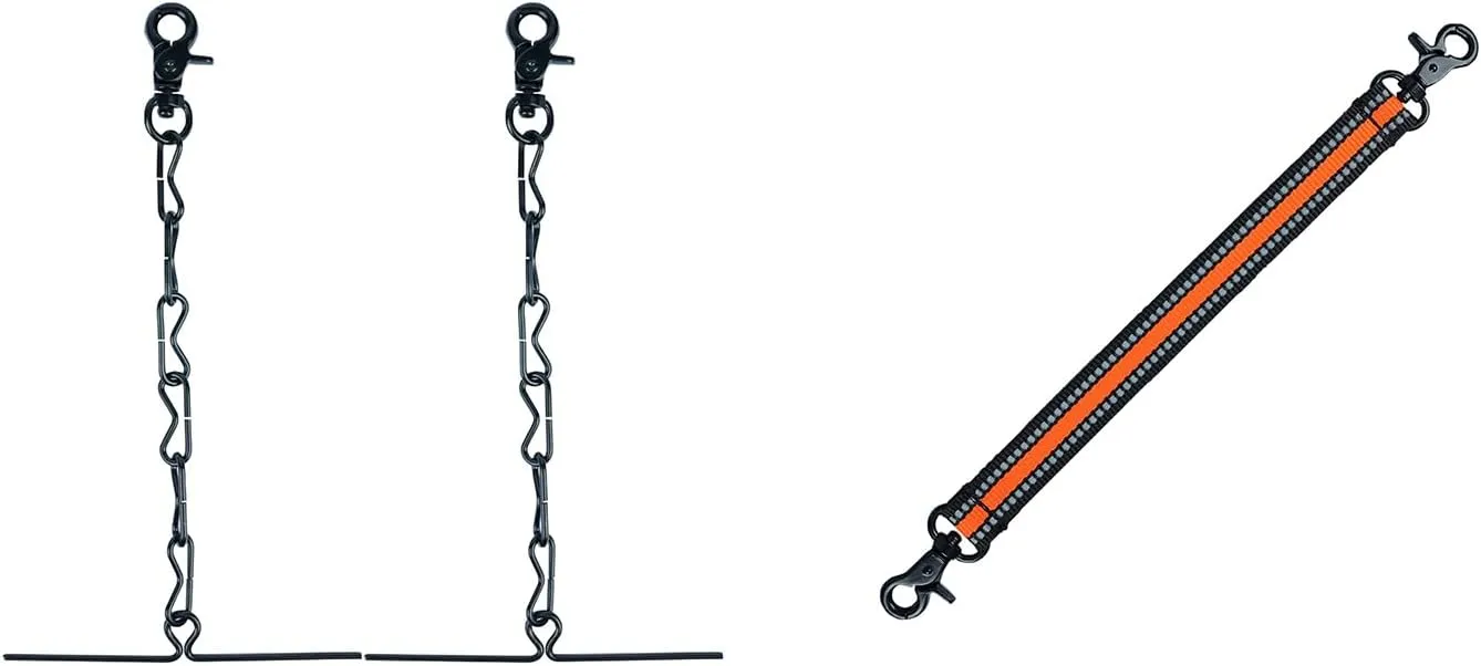 MELOTOUGH Tape Thong for Tool Belt Waist Electricians Tape Holder Chain with Keyring and trigger snap hook,Electrical Tape Holder Tape Thong with Trigger Snap Hook for Tool Belt, Tool Pouch, Tool Bag