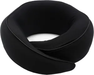 Memory Foam Travel Neck Pillow – Ergonomic 360° Head & Neck Support for Airplanes, Car & Home – Compact, Washable Cover, Carry Bag & Earplugs – Best Pillow for Flights & Neck Pain Relief