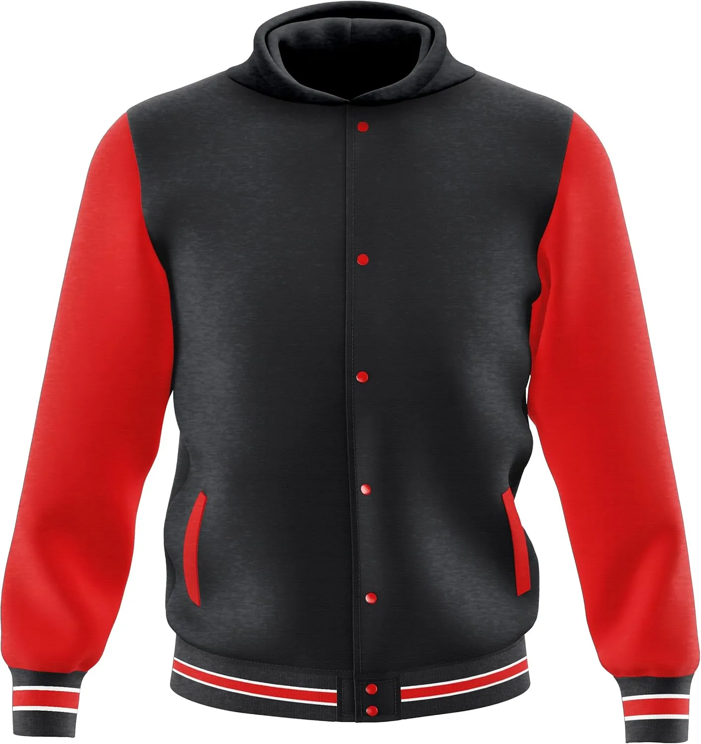 Men's Fashion Varsity Jacket Casual Regular Fit Letterman Baseball Bomber Jackets Fleece