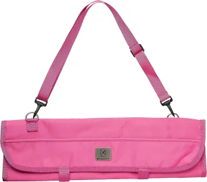 Mercer Culinary 7-Pocket Knife Roll Storage Bag, Pink