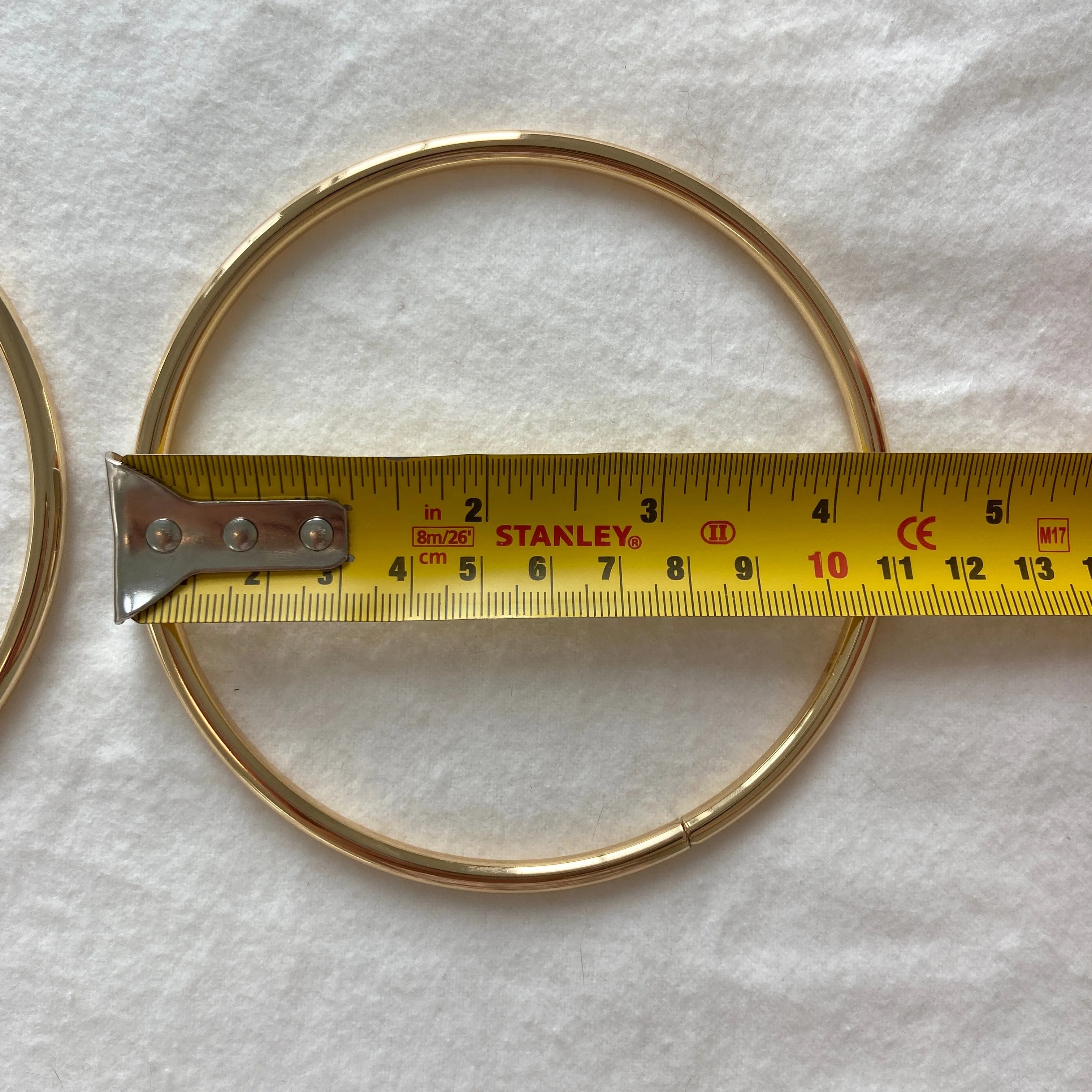 Metal Ring Bag Handles (Gold) | DIY Bag Hardware