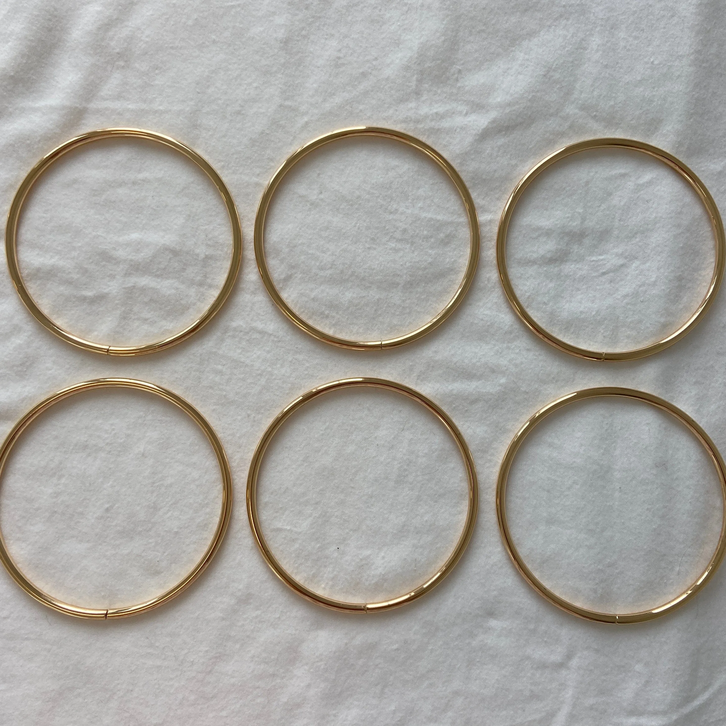 Metal Ring Bag Handles (Gold) | DIY Bag Hardware