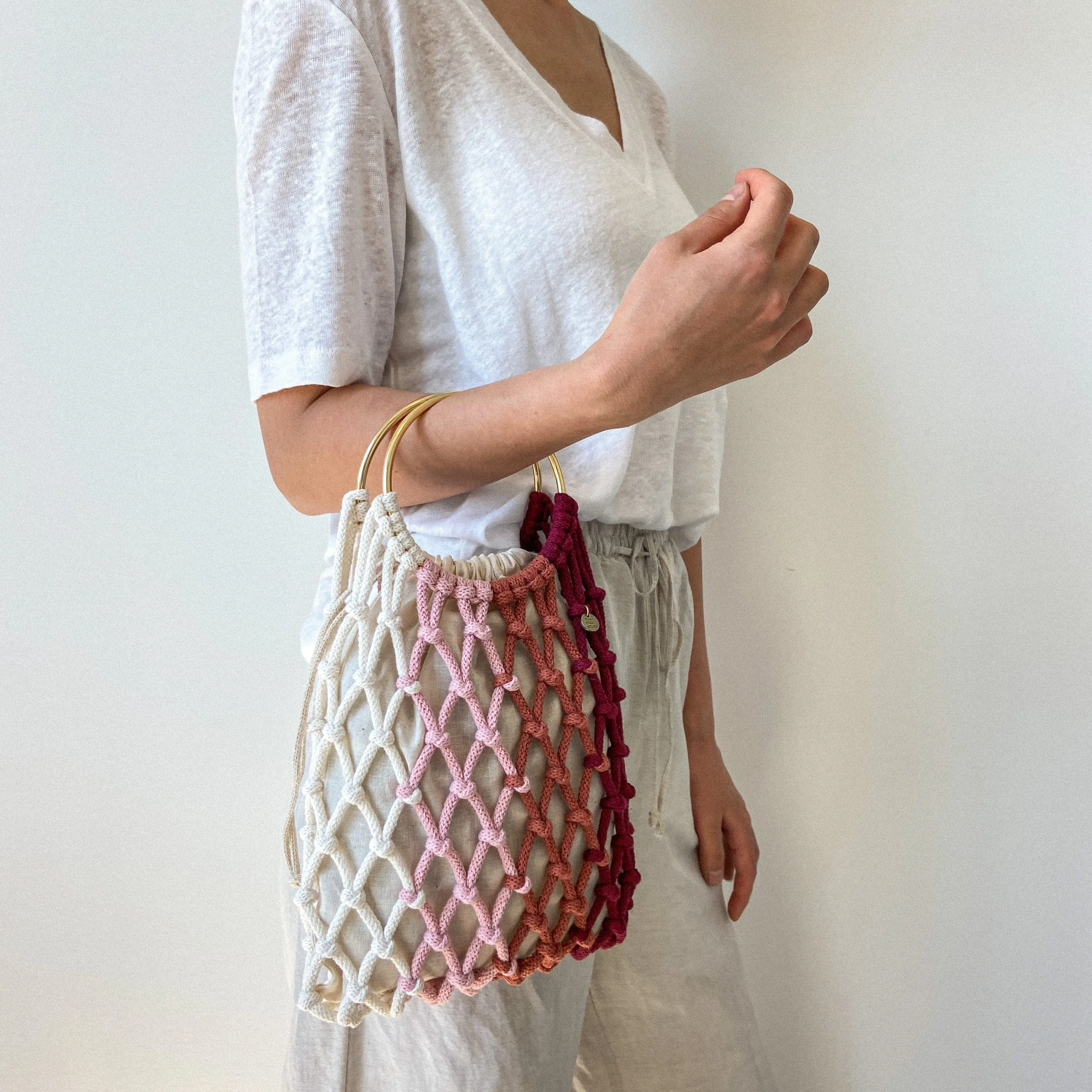 Metal Ring Bag Handles (Gold) | DIY Bag Hardware