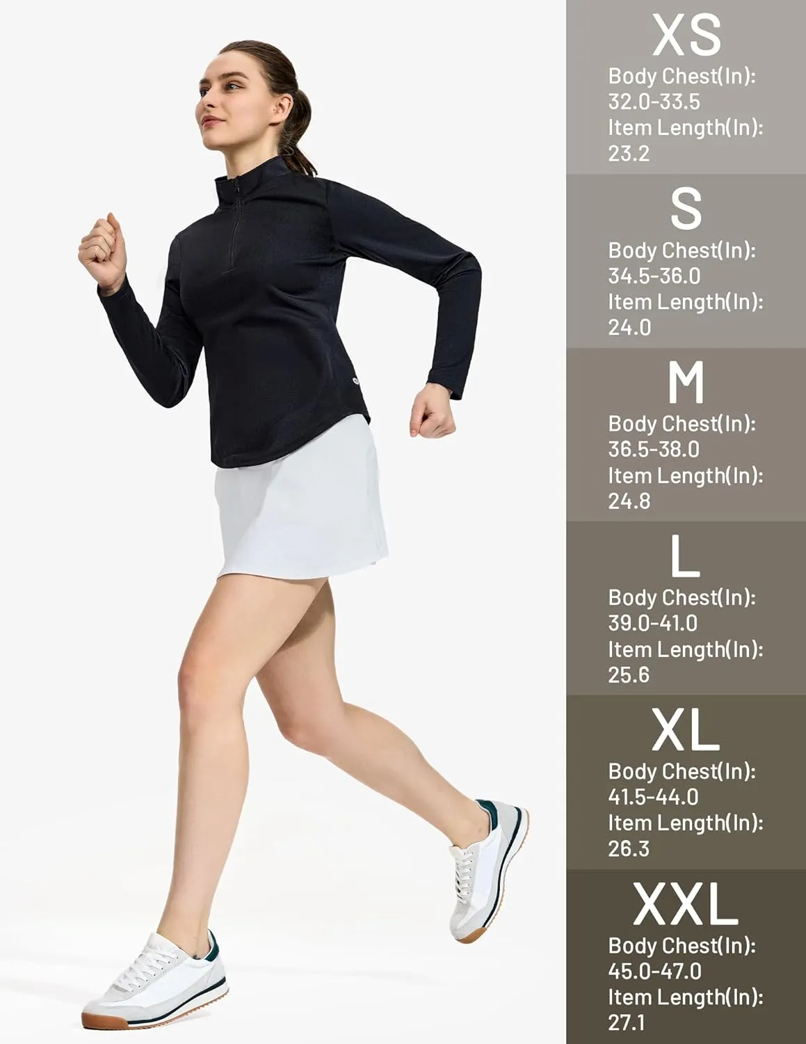 MIER Long Sleeve Workout Shirts for Women Quarter Zip Athletic Pullover Dry Fit Flowy Golf Running UV Sun Shirts,1/4 Zip