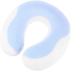 Milisten Memory Foam Neck Travel Pillow Cooling Gel Best Neck Head Support for Travel Office Home