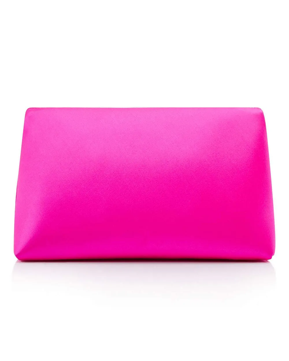 Mini Satin Shoulder Bag in Hot Pink