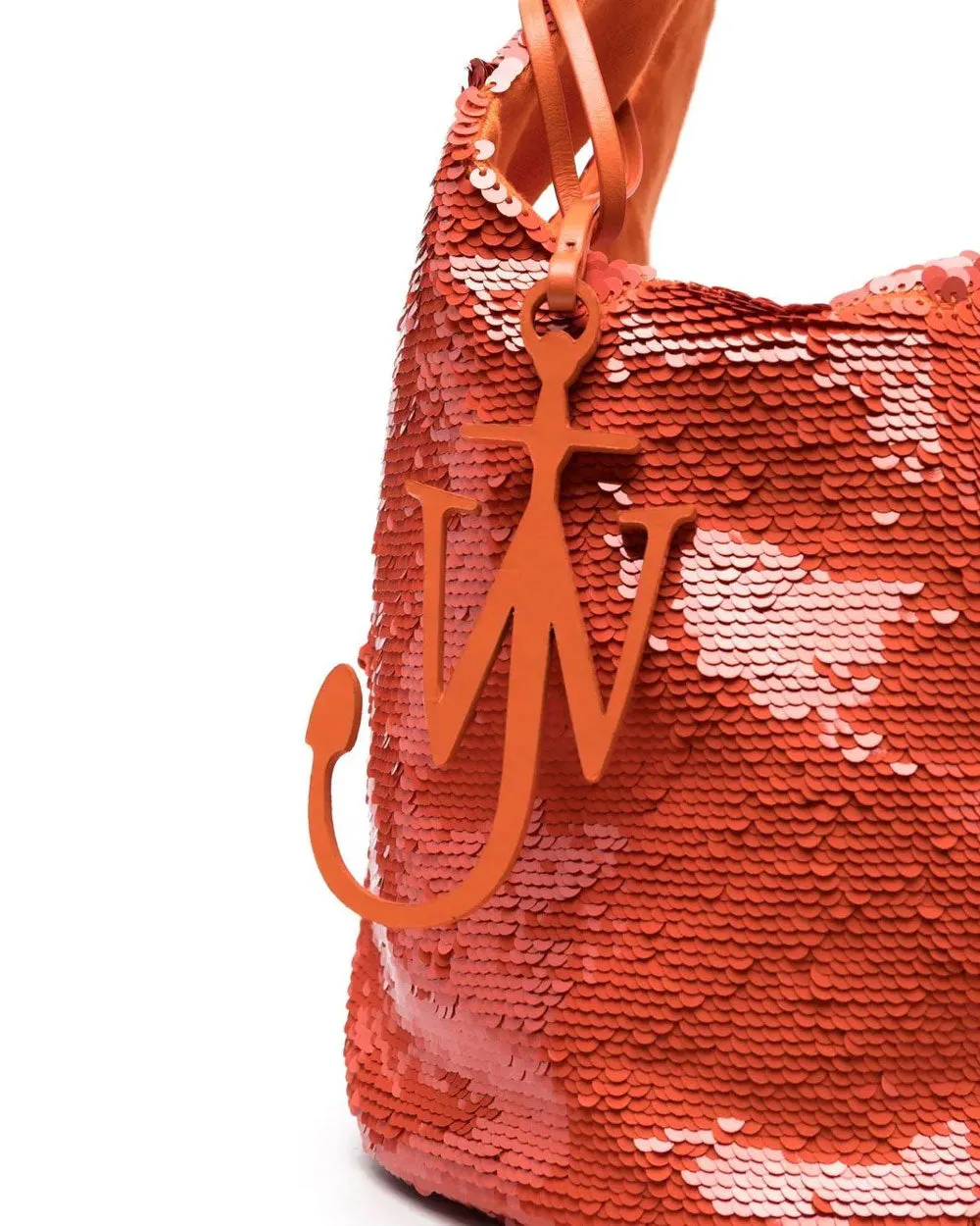 Mini Sequin Shopper in Orange