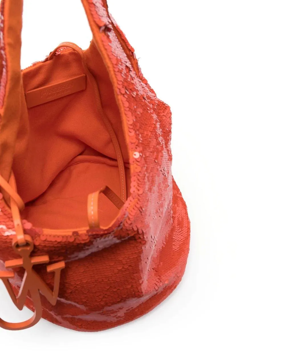 Mini Sequin Shopper in Orange