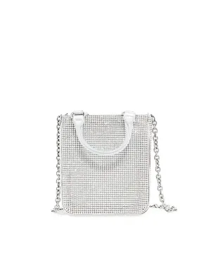 Mini Tote Bag in Silver