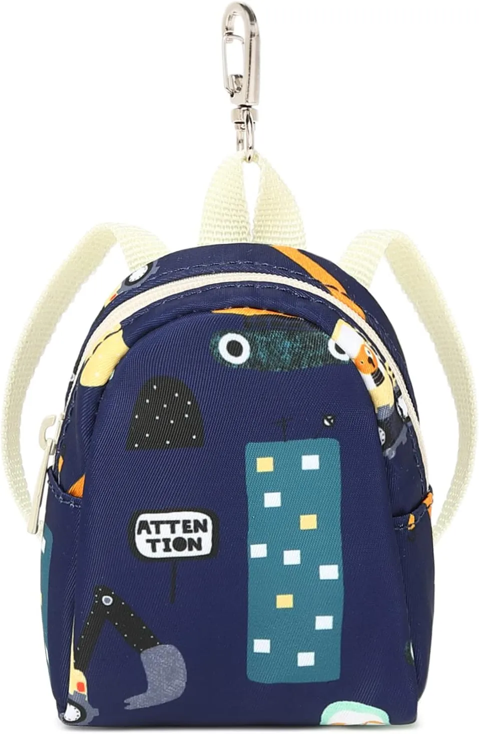 MIRLEWAIY Children Backpack Crane Pattern Preschool Cute Kindergarten School Bag for Boys and Girls with Coin Pouch, Dark Blue