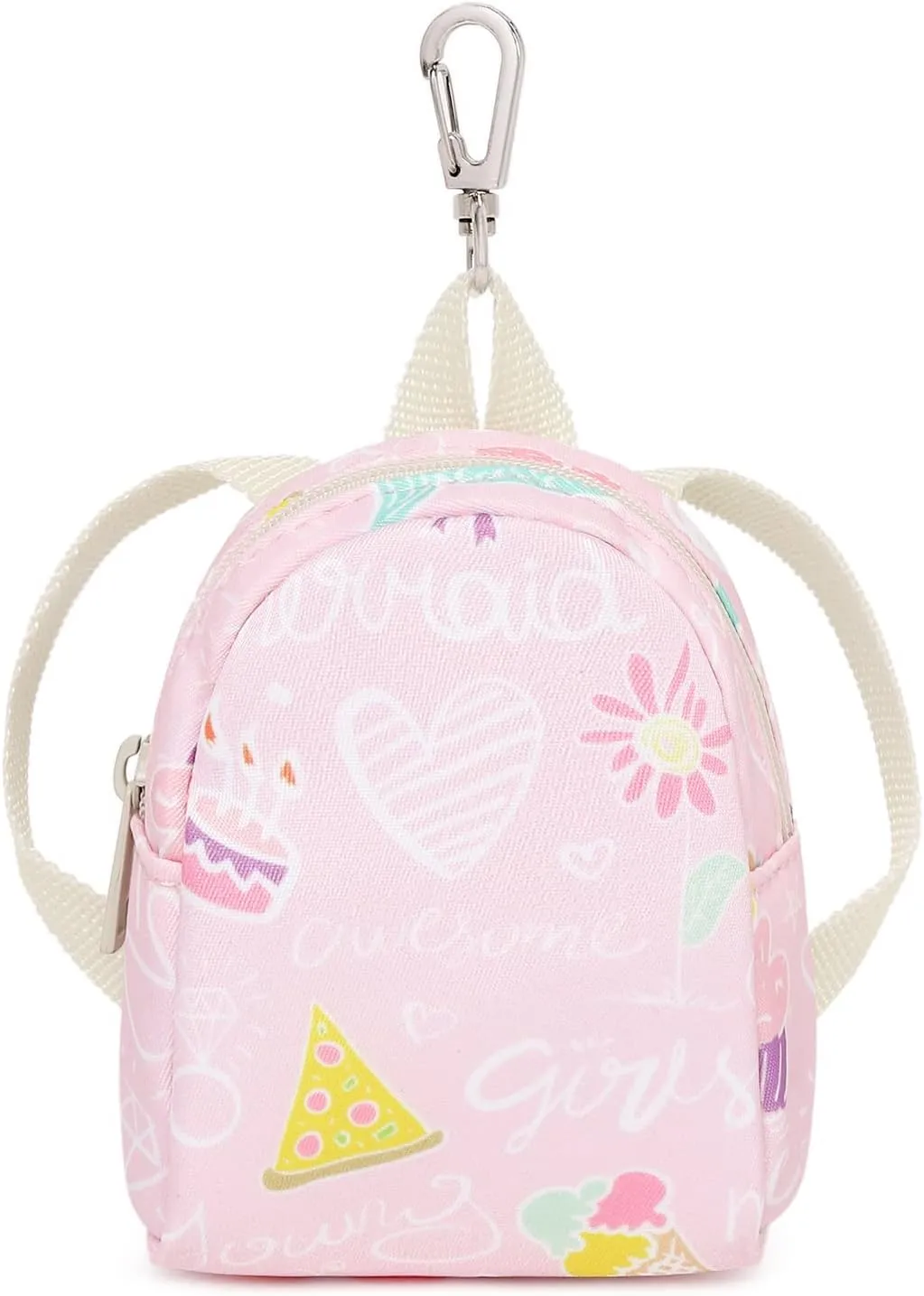 MIRLEWAIY Little Kids Backpack Preschool Cute Kindergarten School Bag for Boys and Girls with Coin Pouch, Hamburger, Pink